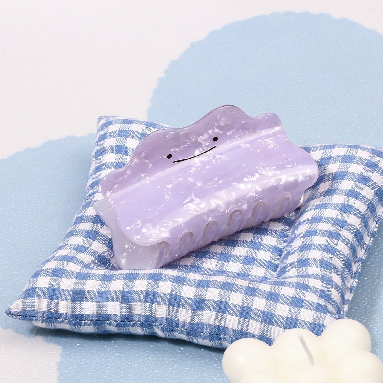 Hair Bundles - Pince à cheveux Pokémon Ditto violette,