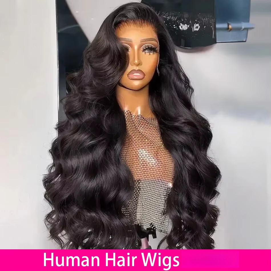 Hd Lace Frontal Wig Human Hair Pre Plucked - 40 pouces vague de corps perruques