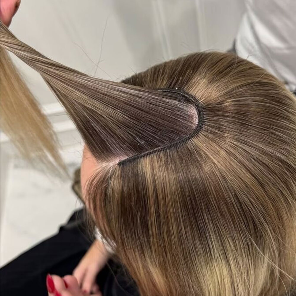 Seamless Clip In Hair Extensions Human Hair - Extensions de cheveux humains à clipser
