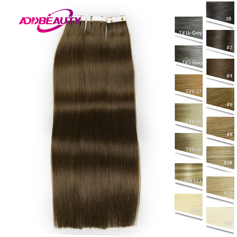 Invisible Tape In Extensions Real Hair - Extensions de cheveux humains droites sans