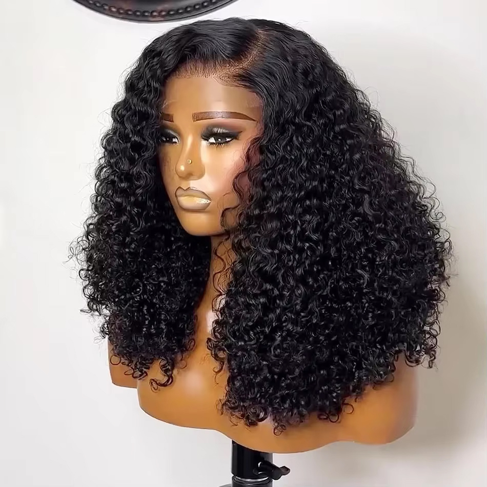 Glueless Wear And Go Human Hair Wig - Perruque Lace Front 13x4 Courte Bouclée