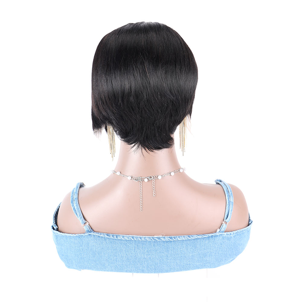 Perruque Brésilienne Naturelle - Short Pixie Cut Wig Human Hair Cheap avis et prix
