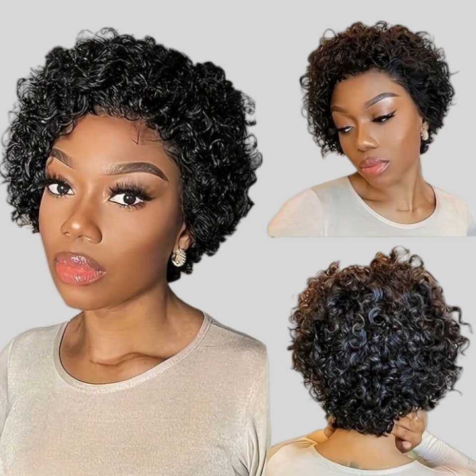 Perruque de cheveux humains bo - Short Pixie Cut Wig Human Hair Cheap avis et prix
