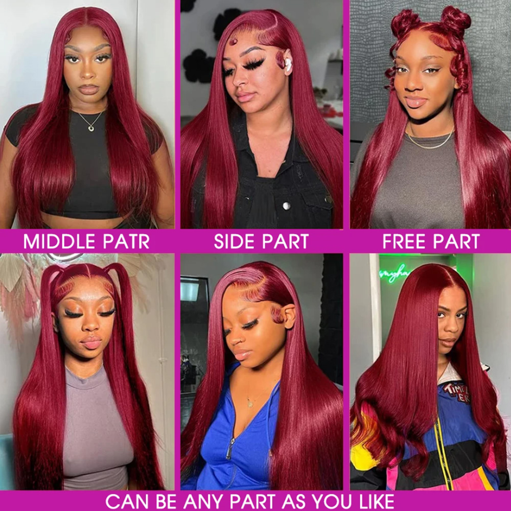 Perruque Lace Frontale 99J Bou - Lace Front Wigs avis et prix