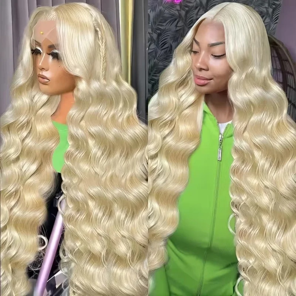 Perruques blondes 613 de 26 à  - 613 Blonde Body Wave Lace Front Wig avis et prix
