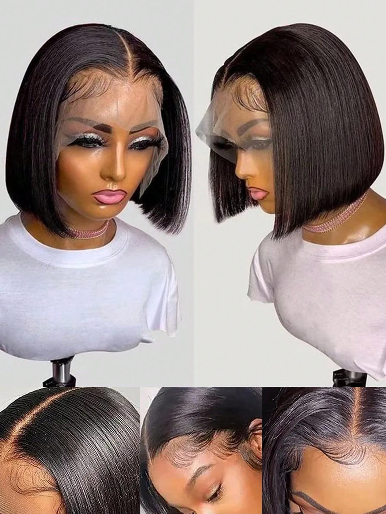 Perruques Gowik à densité 250  - Pre Parted 13X4 Lace Front Bob Wig avis et prix