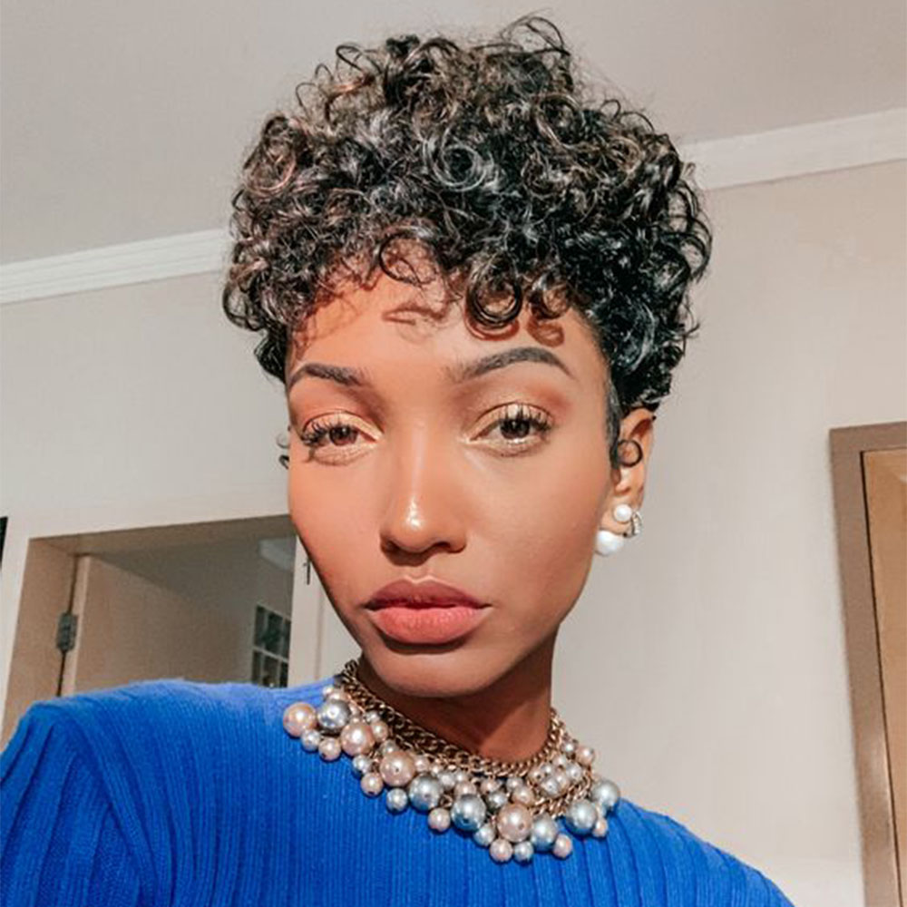 Perruque courte coupe lutin pe - Short Pixie Cut Wig Human Hair Cheap avis et prix