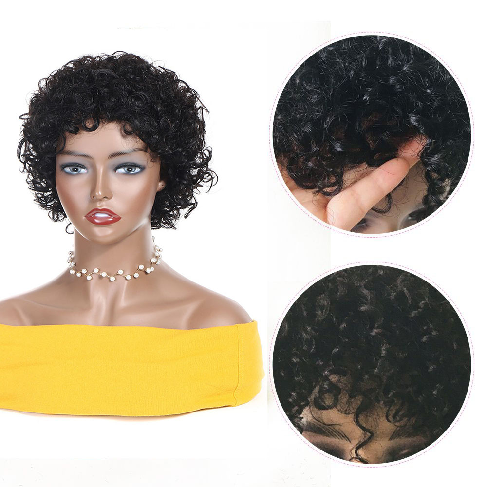 Perruque courte coupe lutin pe - Short Pixie Cut Wig Human Hair Cheap avis et prix