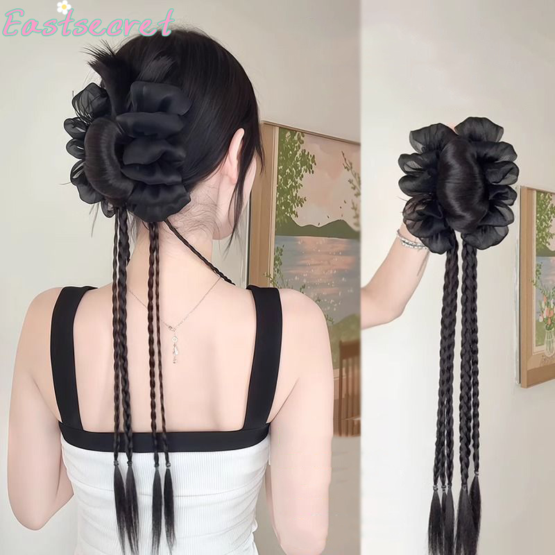 Pince à cheveux noire avec nœu - Claw Clip Messy Bun Hair Piece avis et prix