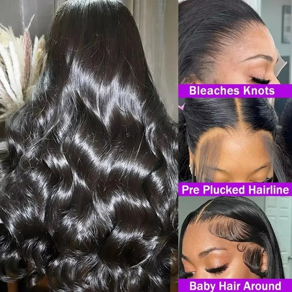 40 pouces vague de corps perru - Hd Lace Frontal Wig Human Hair Pre Plucked avis et prix