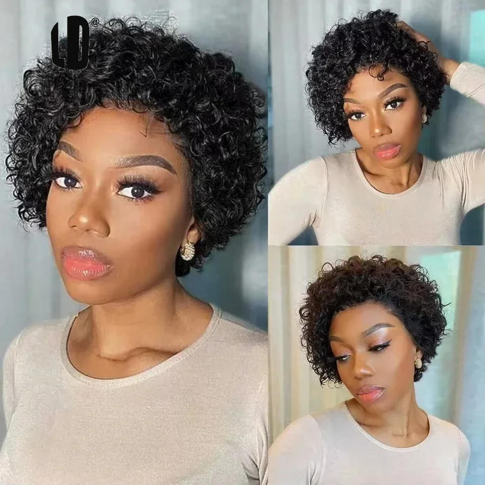Perruque Pixie Cut 99J, perruq - Short Pixie Cut Wig Human Hair Cheap avis et prix