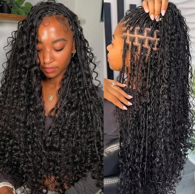 Cheveux humains en vrac, textu - Water Wave Bulk Human Hair For Braiding avis et prix