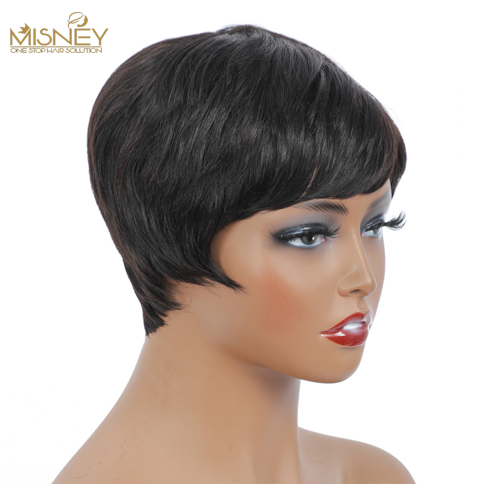 Perruque brésilienne naturelle - Short Pixie Cut Wig Human Hair Cheap avis et prix