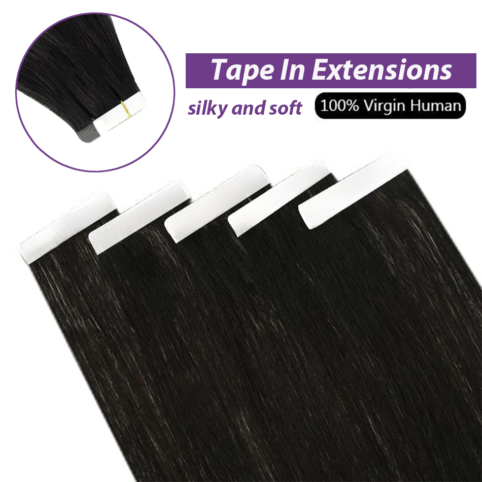 Bande droite dans les Extensio - Invisible Tape In Extensions Real Hair avis et prix