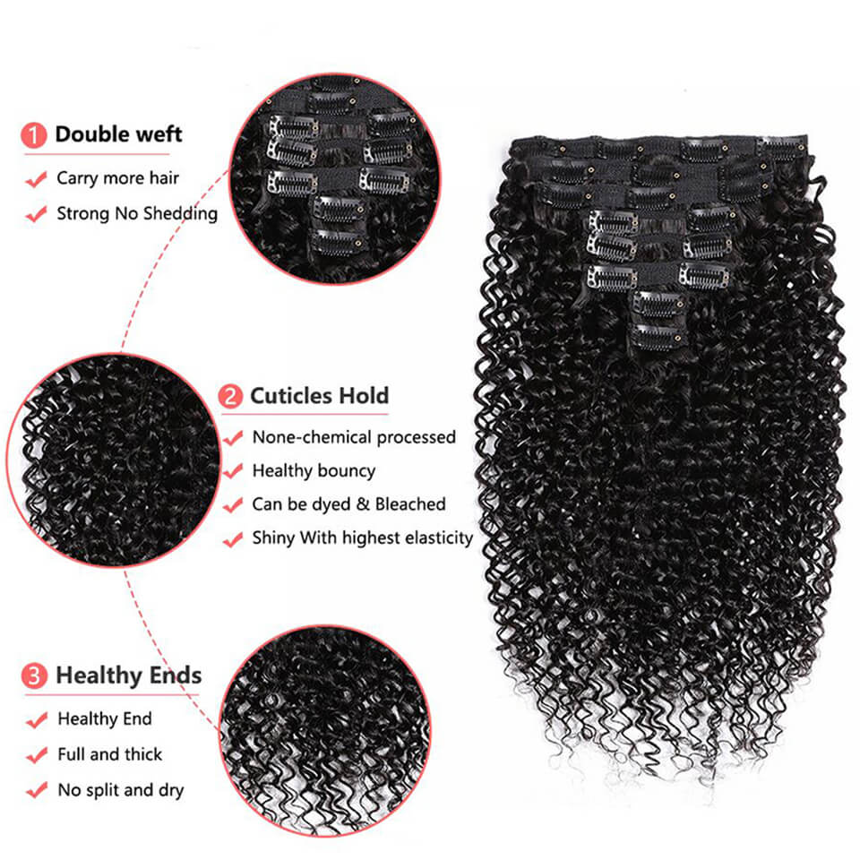 Extensions de cheveux humains  - Seamless Clip In Hair Extensions Human Hair avis et prix
