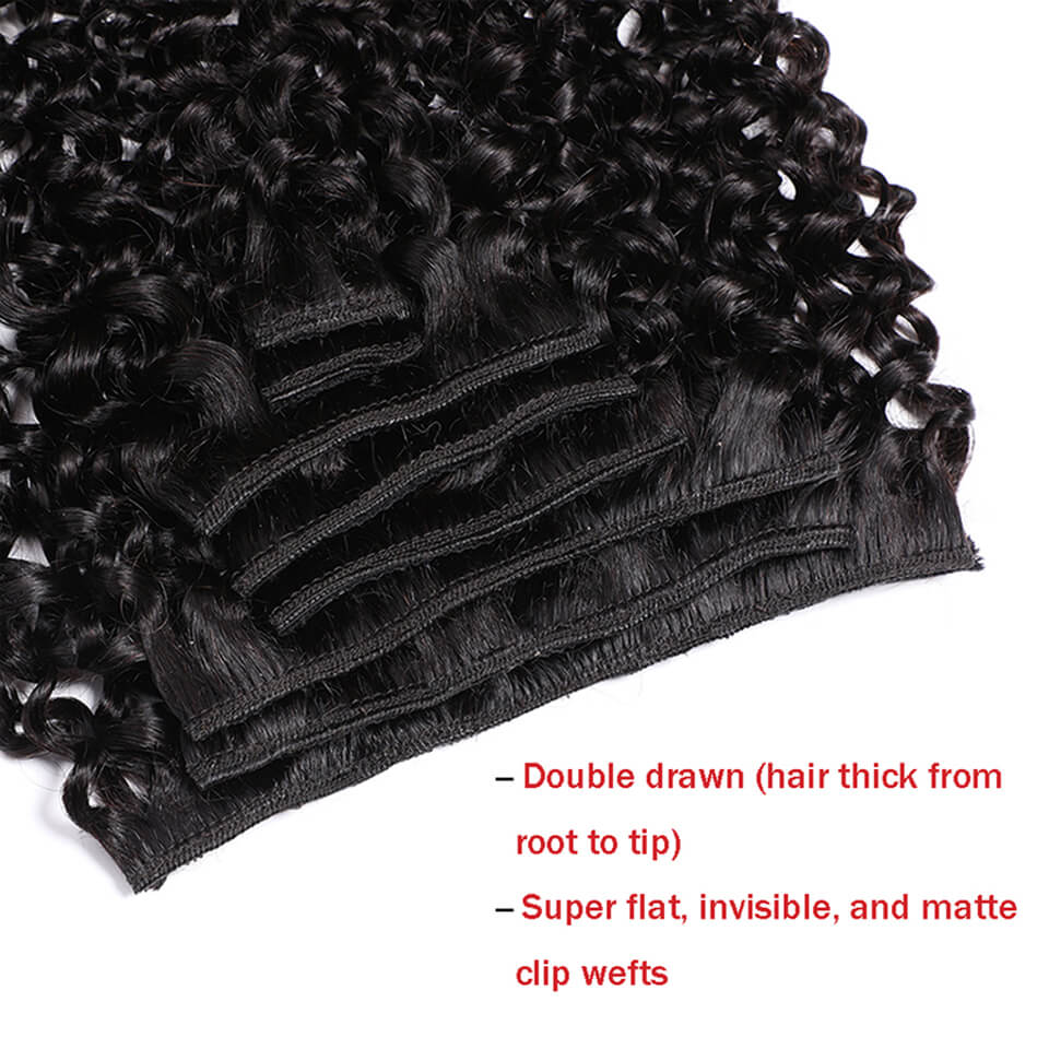 Extensions de cheveux humains  - Seamless Clip In Hair Extensions Human Hair avis et prix