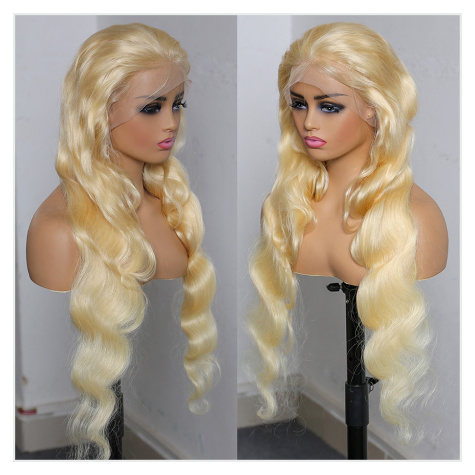 613 miel blond 13x4 dentelle a - 613 Blonde Body Wave Lace Front Wig avis et prix