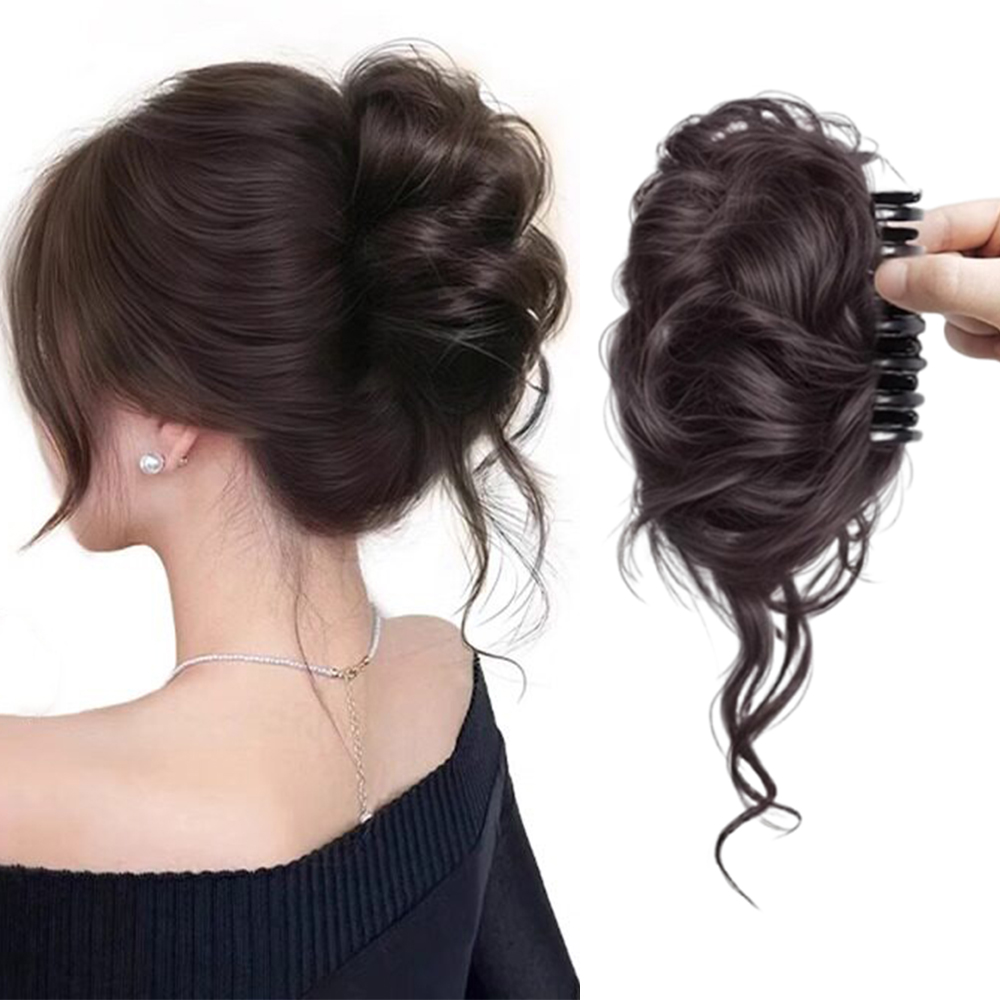 1 pièce Chignon élégant à pinc - Claw Clip Messy Bun Hair Piece avis et prix