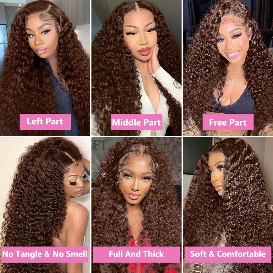 Perruque Lace Front Bouclée Ch - Hd Lace Frontal Wig Human Hair Pre Plucked avis et prix